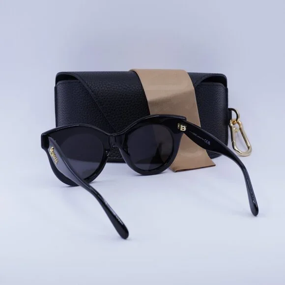 Loewe LW40126I 01A Round Sunglasses – Black\Grey display picture 1